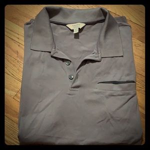 Calvin Klein Grey short sleeve polo shirt.